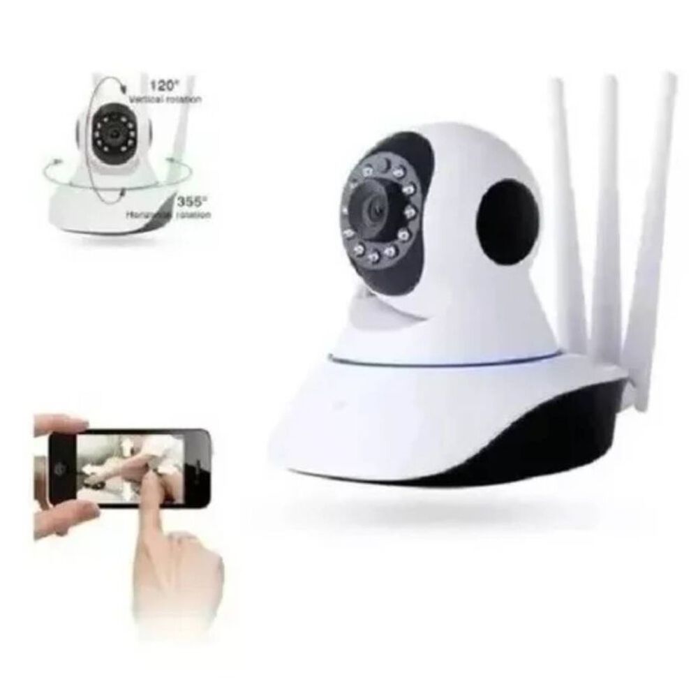 Cámara Ip Wifi Hd 360 Vision Nocturna 3 Antenas image number 2.0