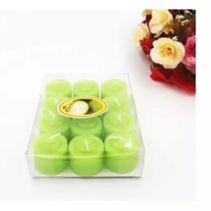 Set De 12 Velas Verdes