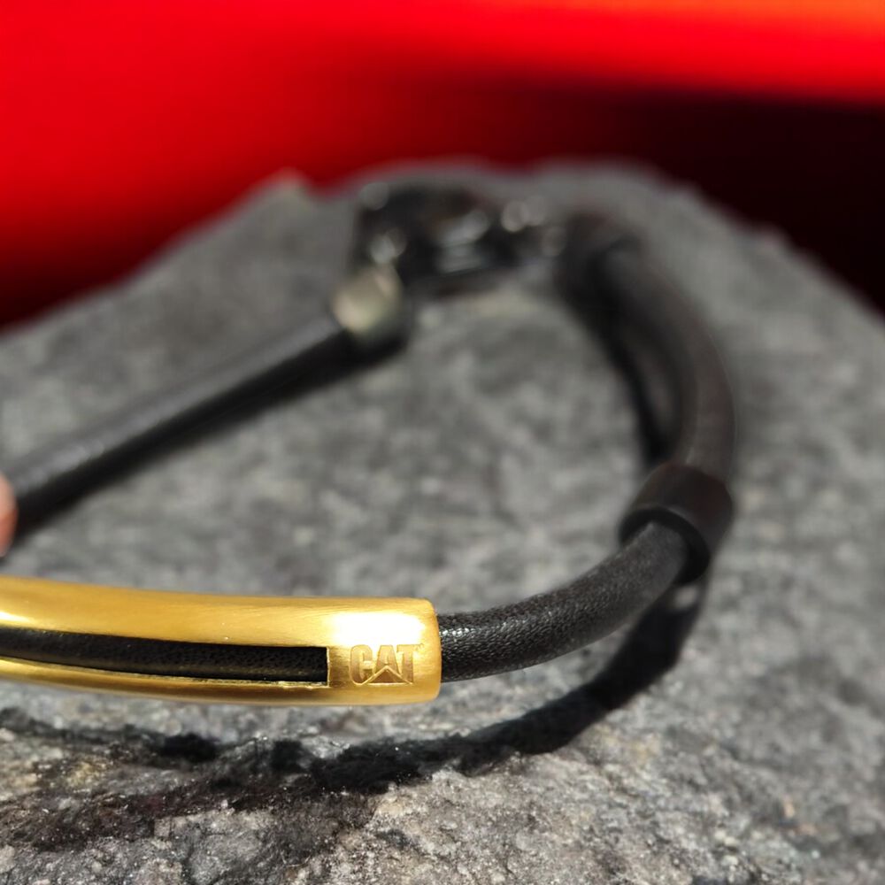 Pulsera De Hombre Cat J007b70118 Dorado-negro image number 2.0