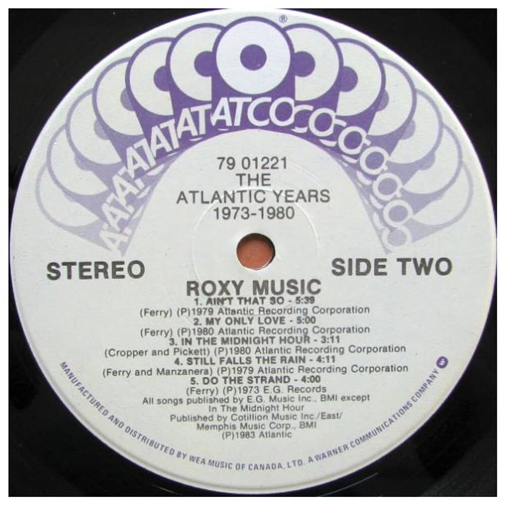 Roxy Music - Atlantic Years 1973-1980 | Vinilo Usado image number 3.0