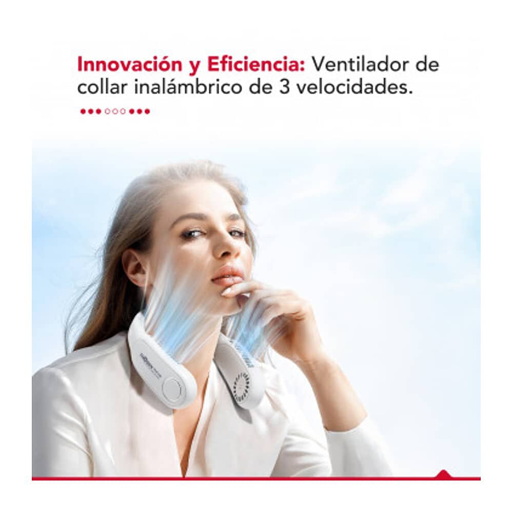 Ventilador Cuello Inalambrico Blanco Usb Thor Neck Fan White image number 2.0