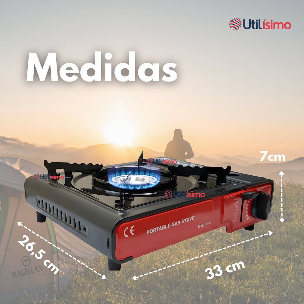 Cocina Port&aacute;til Cocinilla Camping + Kit De Instalaci&oacute;n Y Lata De Gas image number 3.0