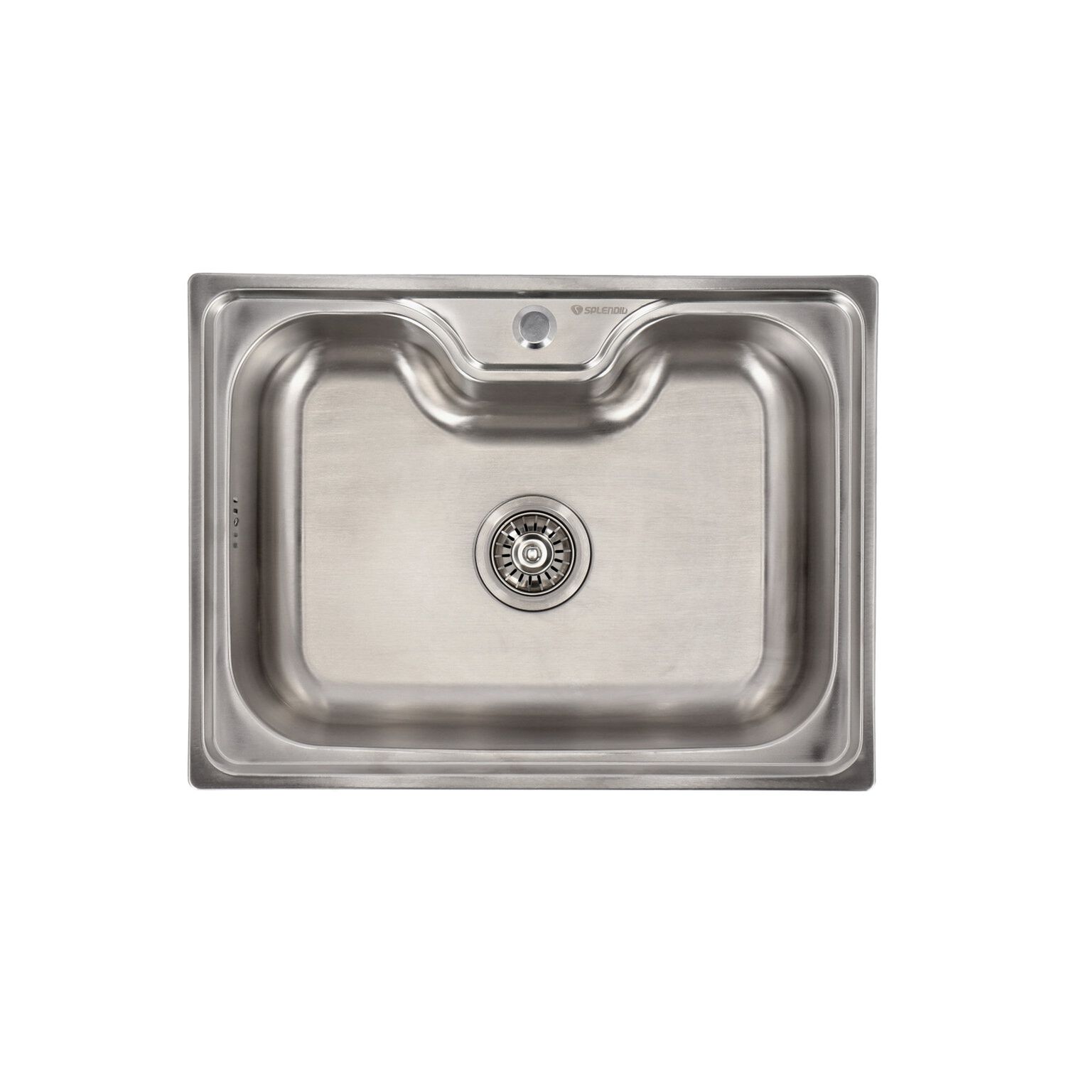 Lavaplatos Empotrado 600 X 450 Con Cesta Splendid Acero Inox image number 5.0