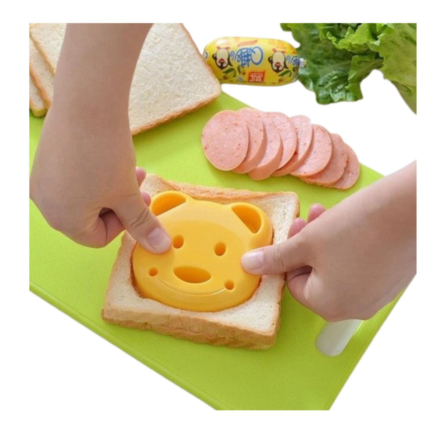 Molde De S&aacute;ndwich Emparedado De Oso Desayuno Para Cocina image number 0.0