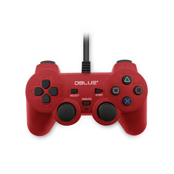 Joystick Usb Pc Con Vibraci&oacute;n Color Rojo - Ps
