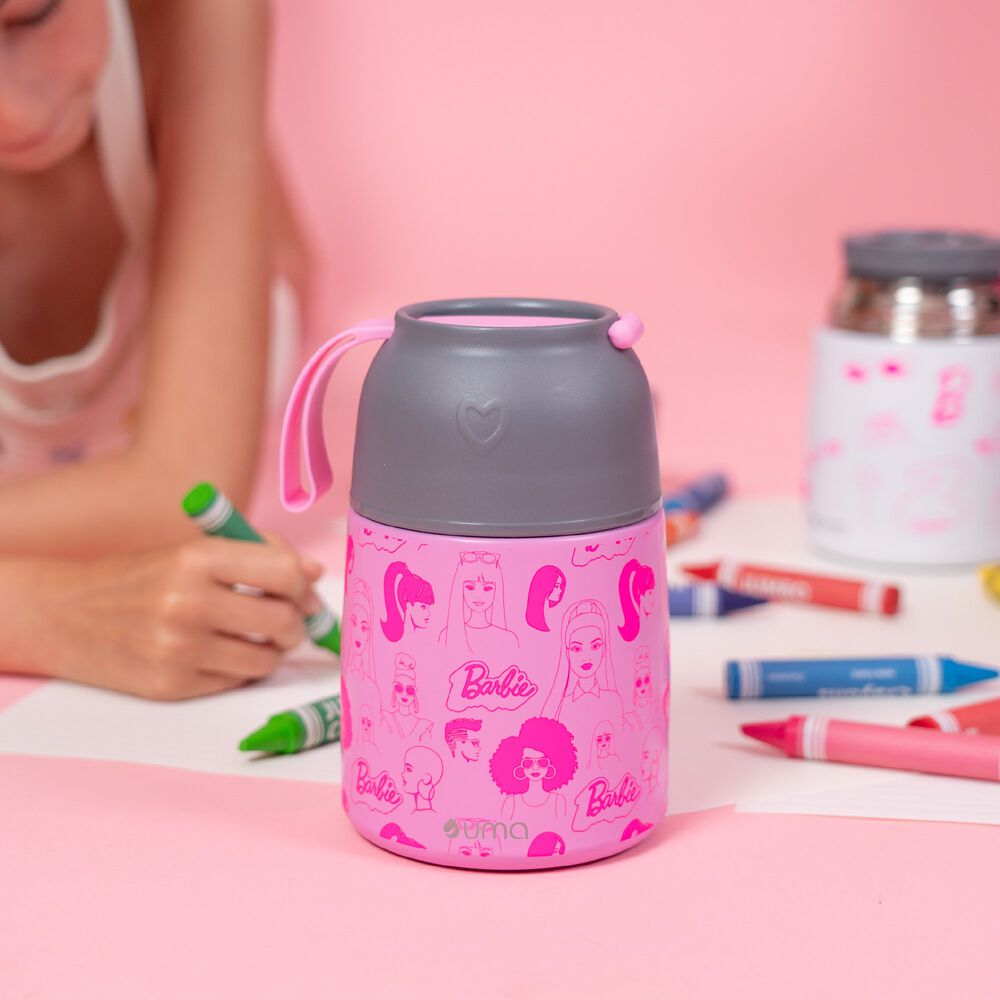 Termo Comida Barbie & Friends + Cuchara 450ml Acero Inox Uma image number 1.0