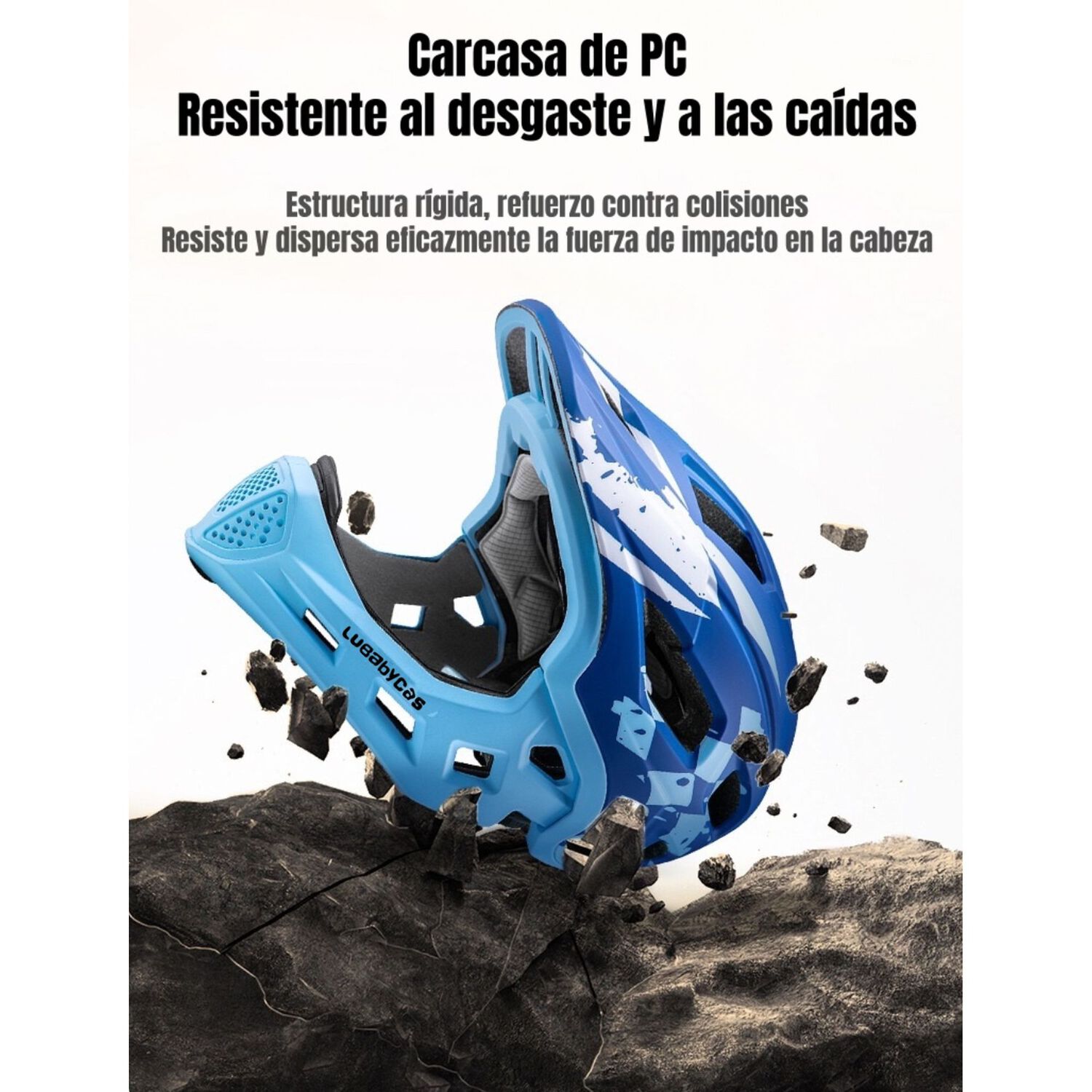 Casco Integral Infantil Ni&ntilde;os 2 En 1 Ajustable Gt Lubabycas image number 2.0