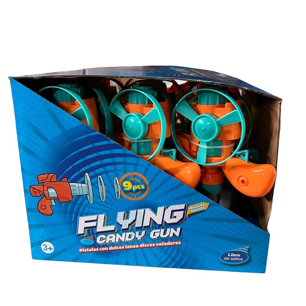 Pack 9 Juguetes + Dulce Sorpresa Cumpleaños Flying Candy Gun image number 2.0