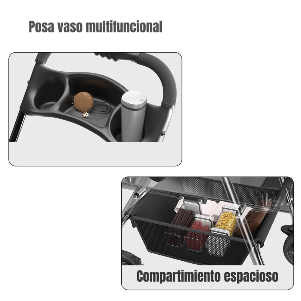 Coche Plegable 2 En 1 Para Mascotas Lubabycas Rosado image number 6.0