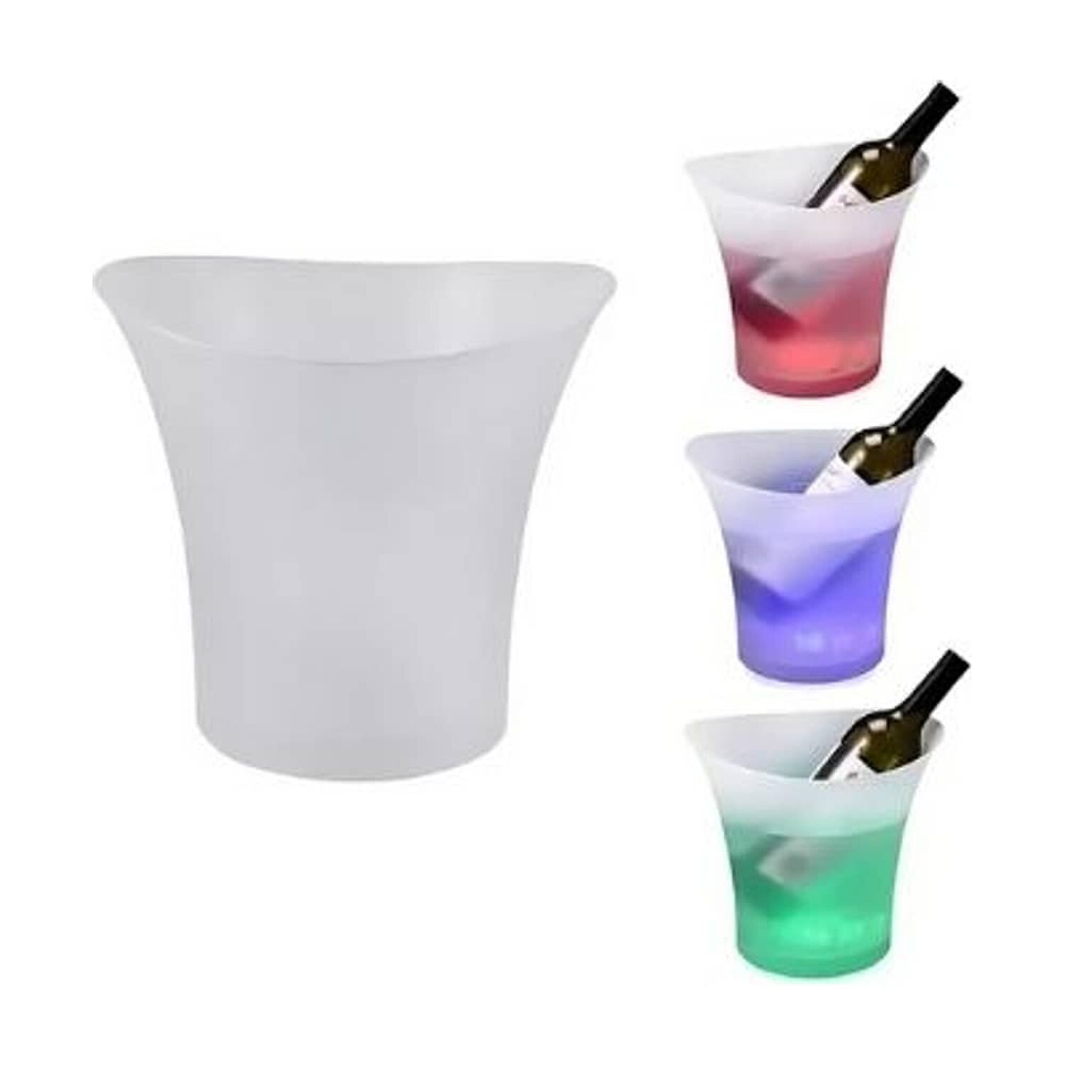 Hielera Con Luz Led Enfriador Botellas Cerveza Vinos Fiesta Color Rgb image number 0.0