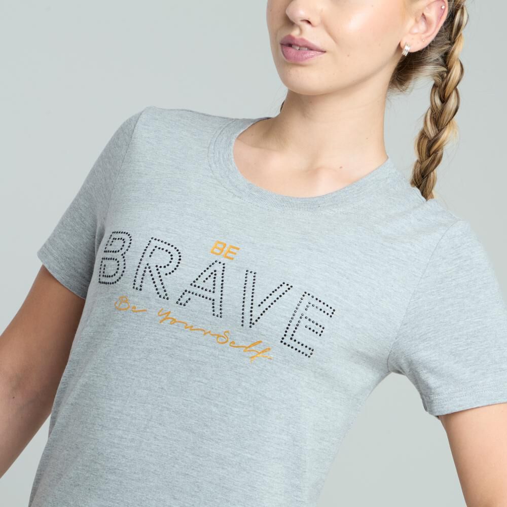 Polera Deportiva Estampada Manga Corta Cuello Redondo Mujer Wetland image number 4.0