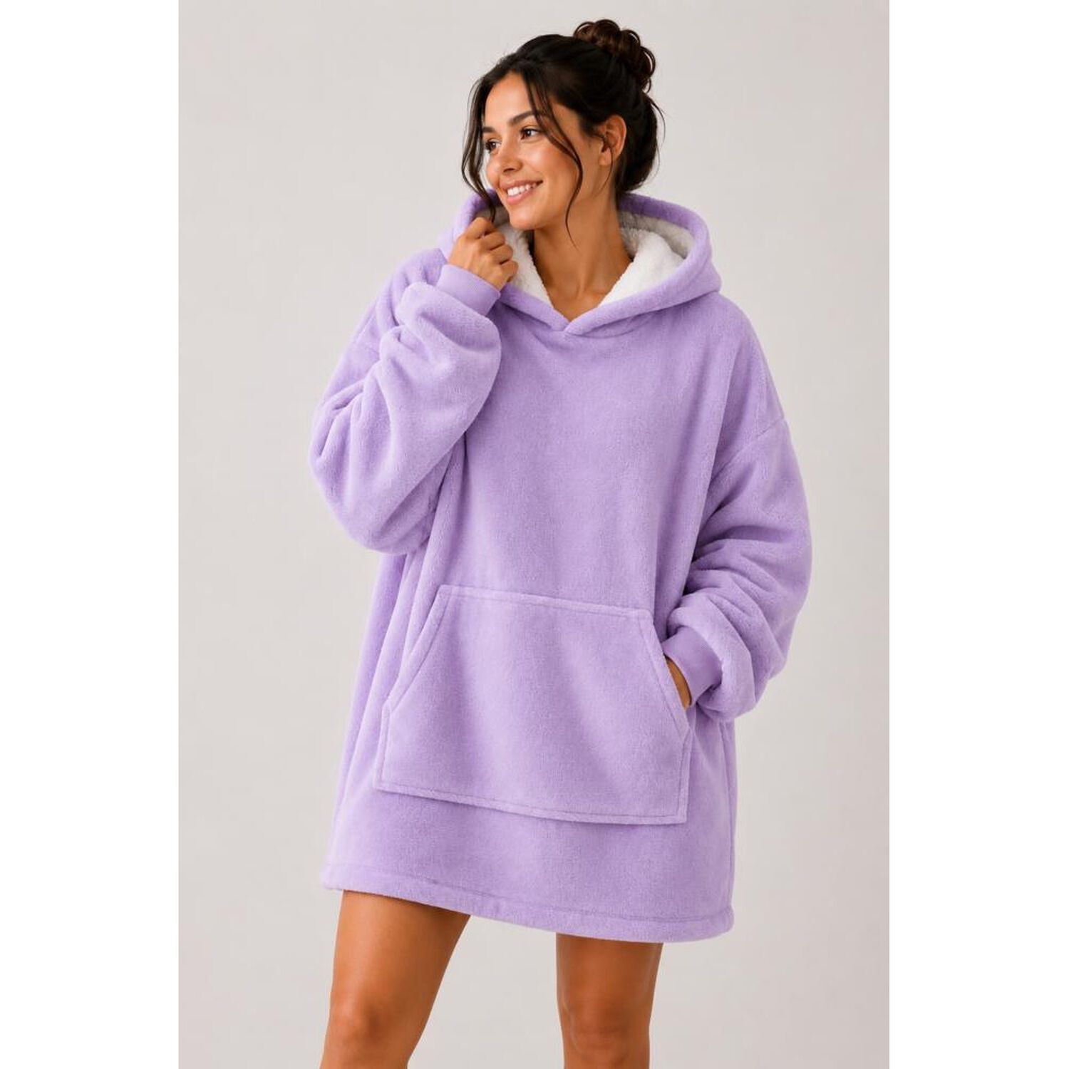 Poleron Felpa Capucha Manta Polar Invierno Unisex Talla Unic image number 33.0