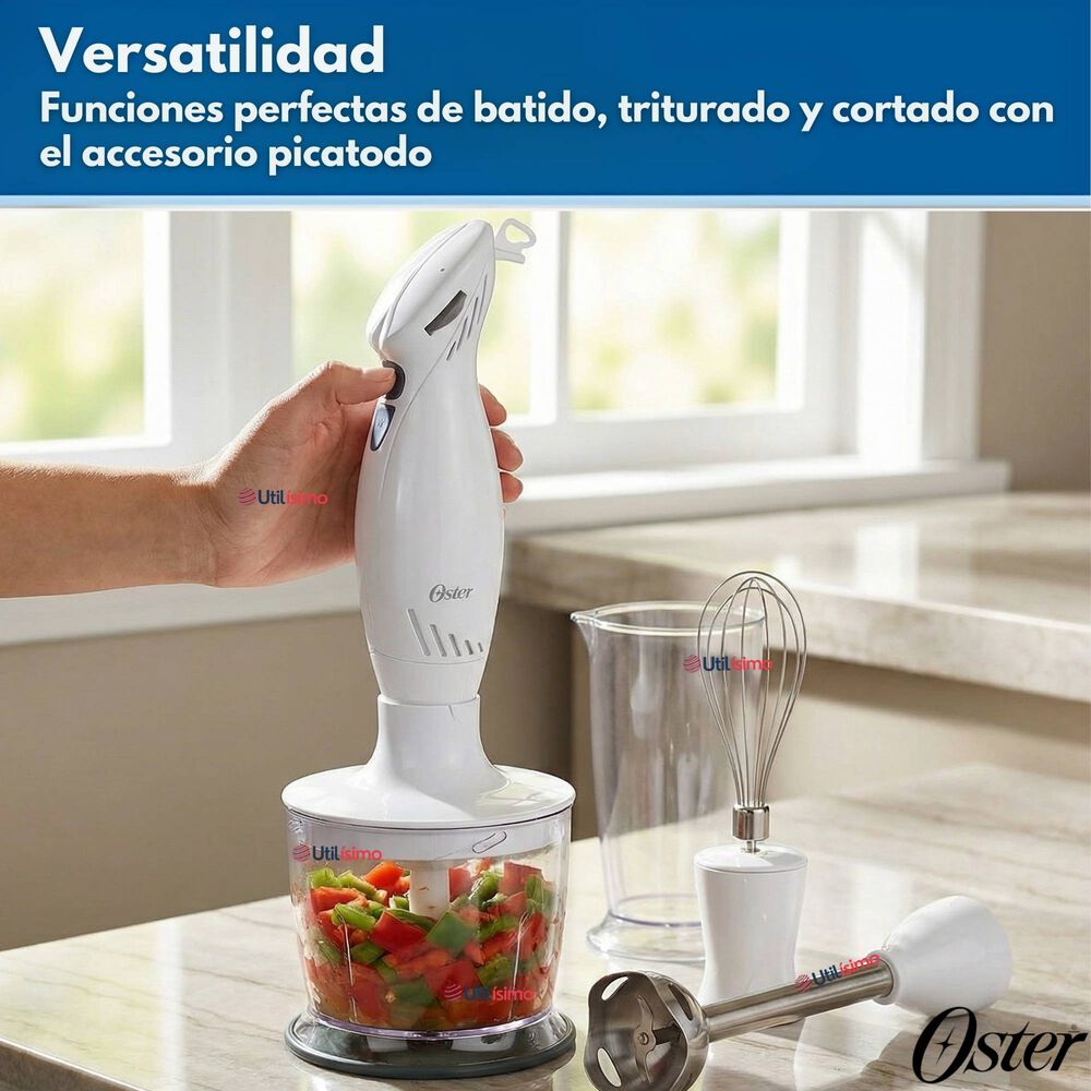 Batidora De Inmersi&oacute;n Oster Con Accesorios 2616 Versi&oacute;n 2026 image number 6.0