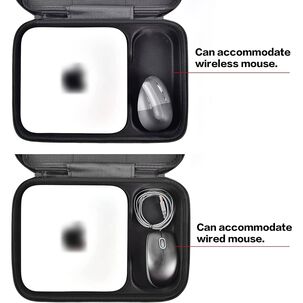 Funda Compatible Con Apple 2023 Mac Mini M2/mac Mini M1 Y Mac Mini, Organizador De Electr&oacute;nica Dura Para Accesorios - Negro