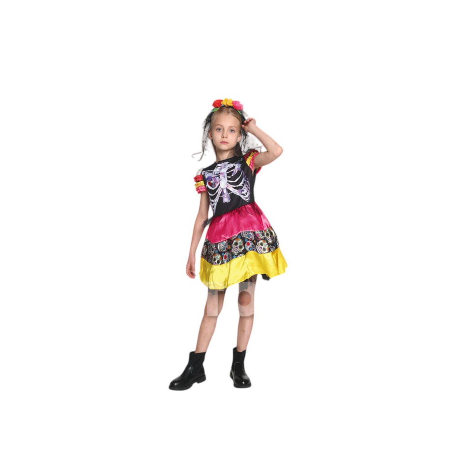 Disfraz Infantil Catrina Esqueleto image number 2.0