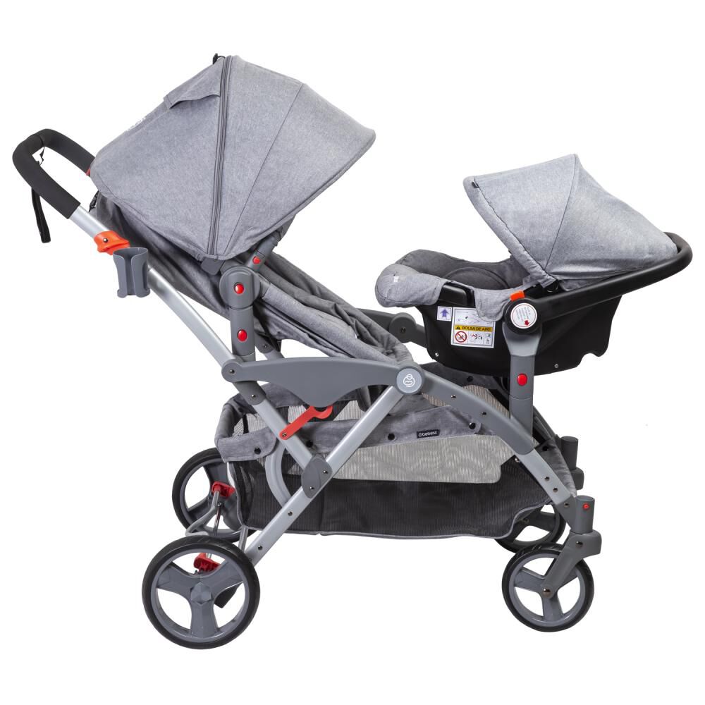 Coche Duo Bebesit Lx Gris image number 5.0