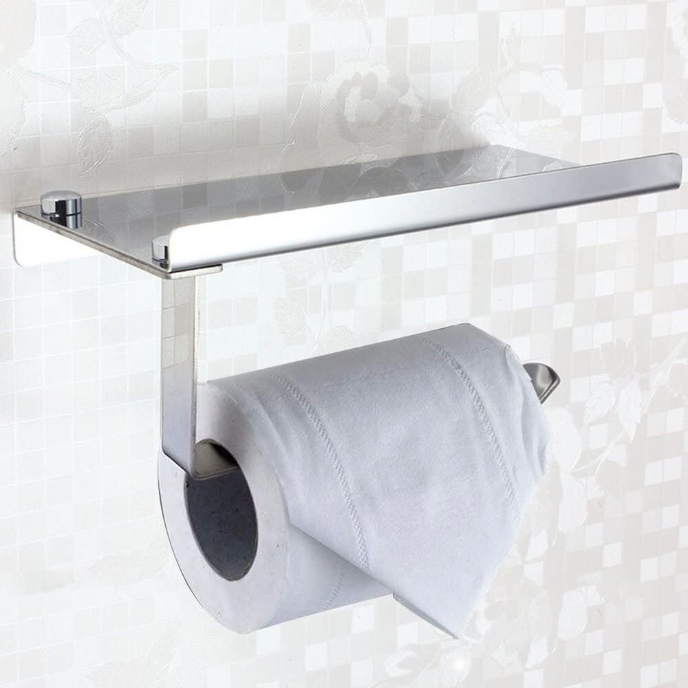 Soporte Papel Higiénico Acero Inoxidable Moderno Y Práctico image number 1.0