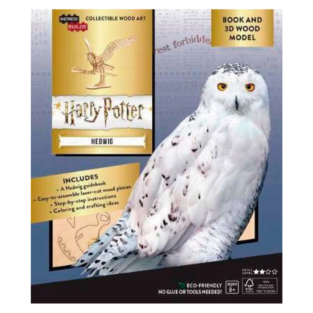 Harry Potter Hedwig Libro Y Modelo Para Armar 3d-madera image number 0.0