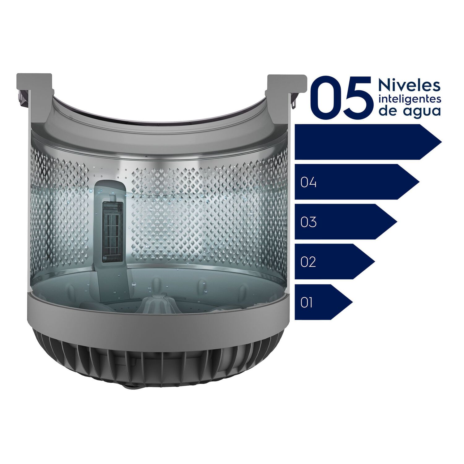 Lavadora Autom&aacute;tica 13kg Carga Superior Inverter Emtl13ib Negra image number 9.0