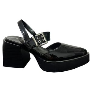 Zapato Para Mujer Taco Grueso Negro Danicolle