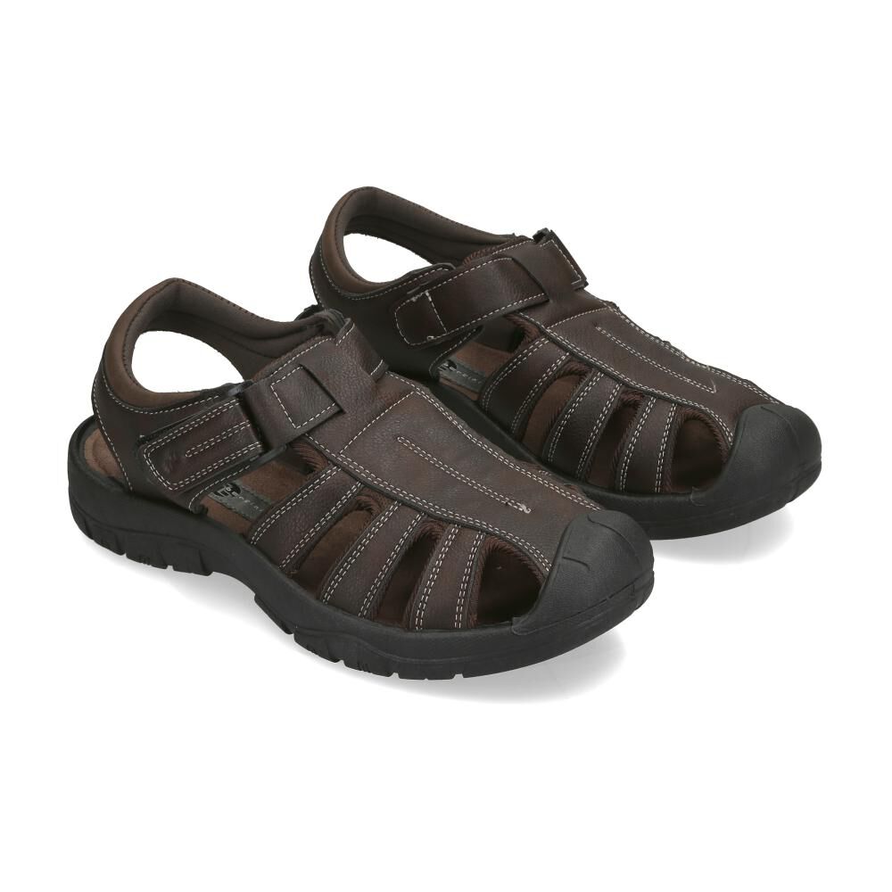 Sandalia Hombre Bruno Bertini Brown image number 1.0