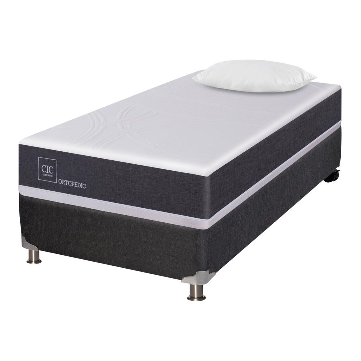 Box Spring Cic Ortopedic / 1 Plaza + Almohada image number 0.0