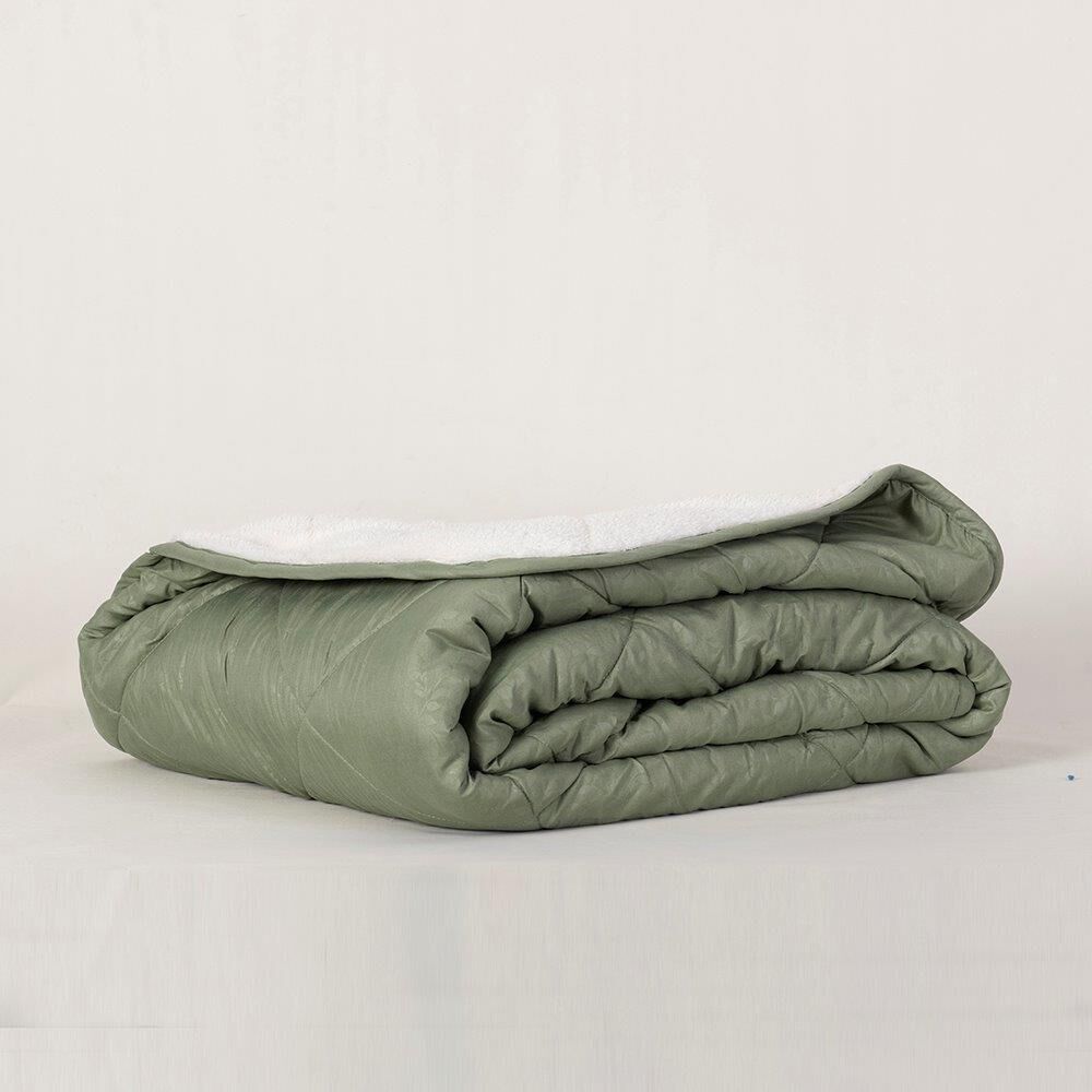 Plumon Emboss+sherpa 1.5 Plazas Verde image number 2.0