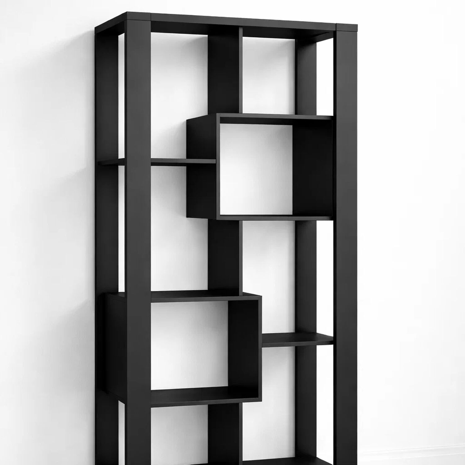 Estanter&iacute;a Prisma Noir Librero Geom&eacute;trico Moderno 39x80x180 - Negro image number 5.0