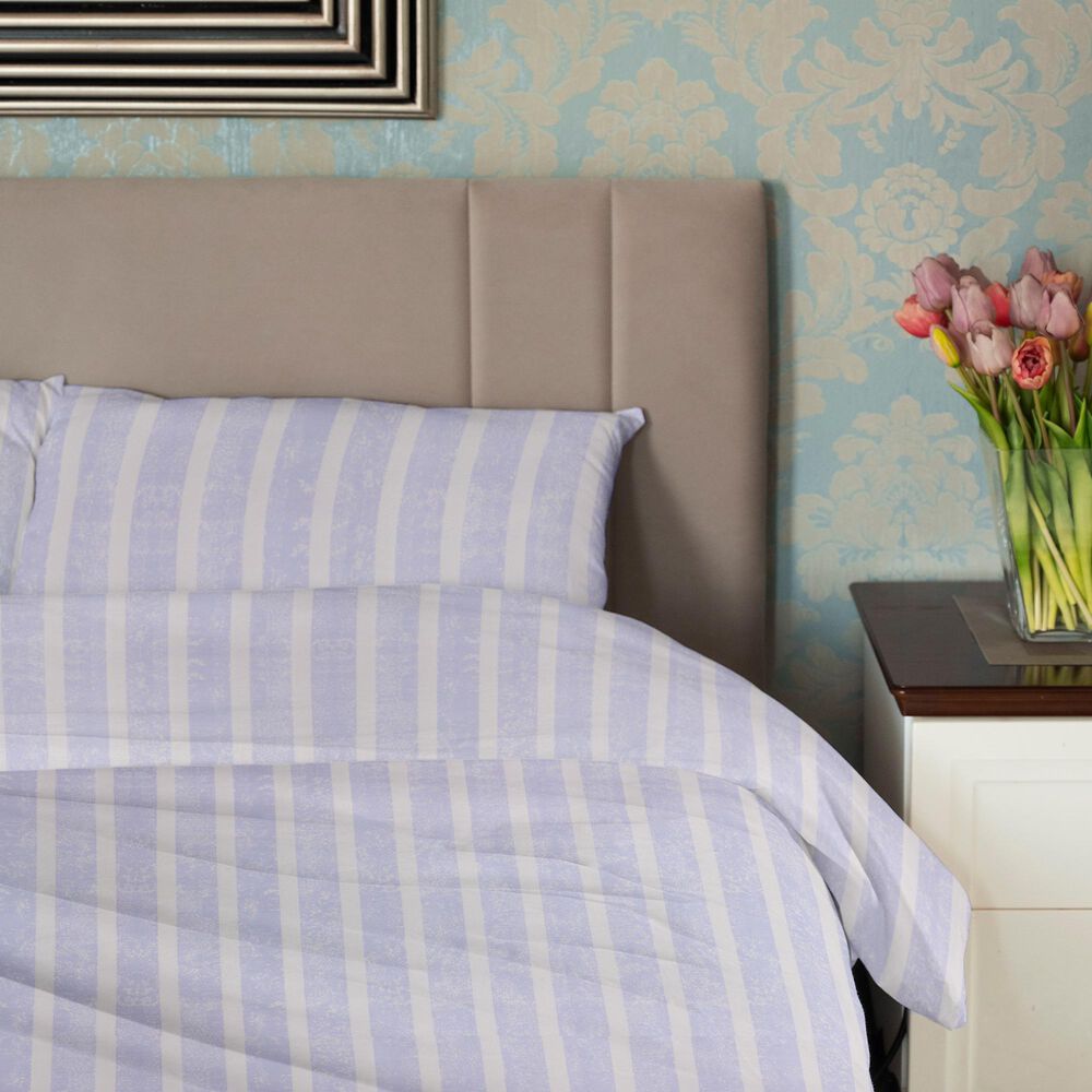 Juego De S&aacute;banas Nautica 3piezas Microfibra 1,5 Plazas Lineas Celeste image number 0.0