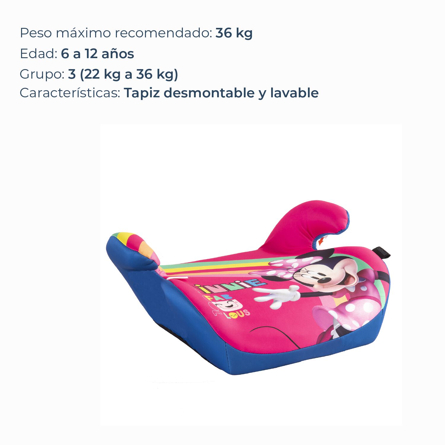 Alzador Para Auto Minnie Disney image number 2.0