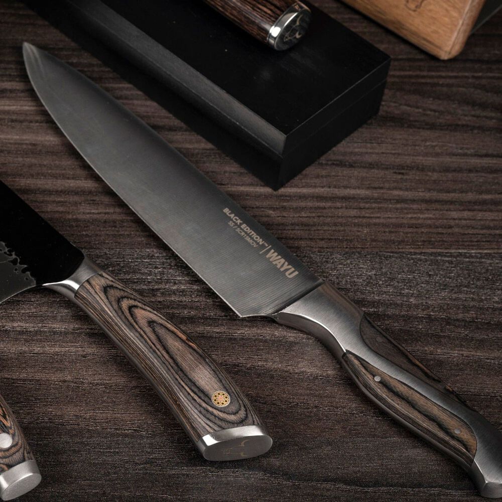Cuchillo Chef 8 Pulgadas Black Edition Wayu image number 3.0