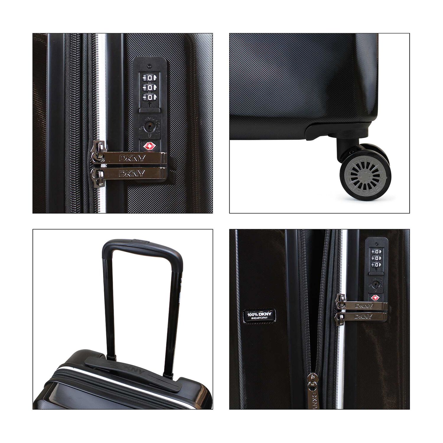 Pack 2 Maletas Donna Karan Luxe S 10kg + L 23kg Negra Dkny image number 7.0
