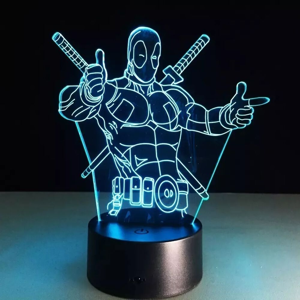 Lampara 3d Deadpool image number 4.0