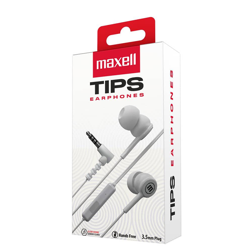Aud&iacute;fonos Maxell In-tips Con Micr&oacute;fono In Ear White image number 1.0