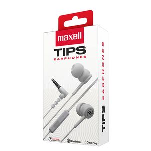 Aud&iacute;fonos Maxell In-tips Con Micr&oacute;fono In Ear White