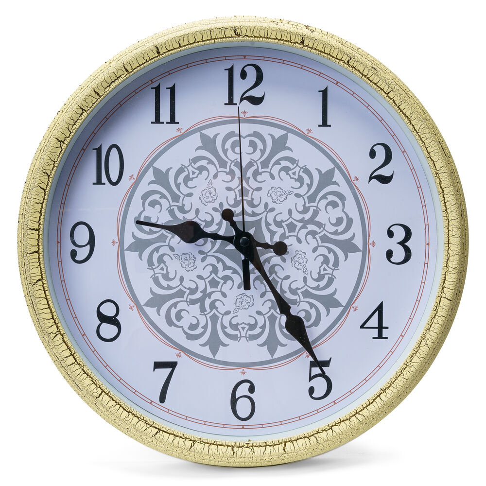 Reloj De Pared Textura Craquelada Amarillo Chinitown image number 2.0