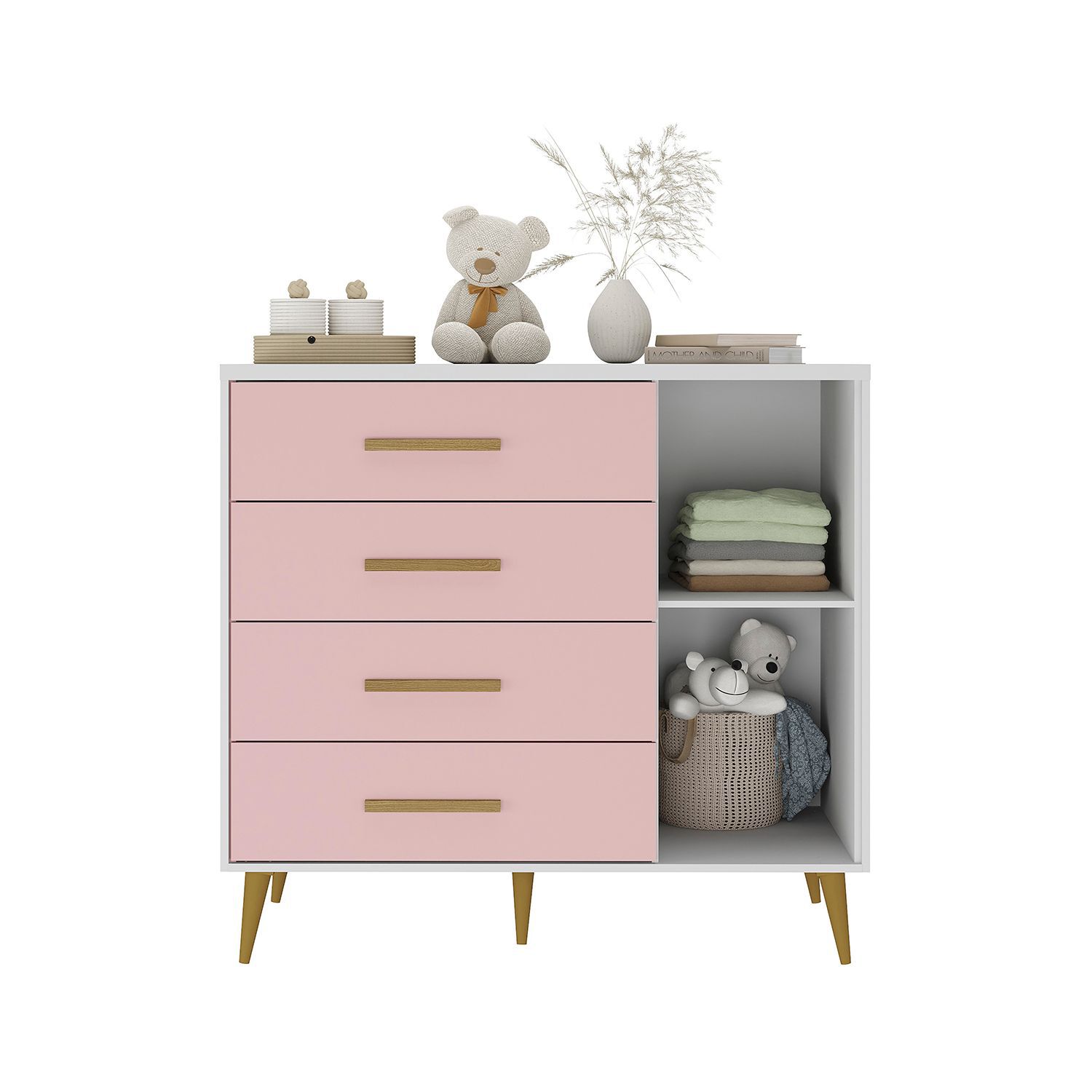 Comoda Di Poretti Design Kids / 1 Puerta / 4 Cajones image number 1.0