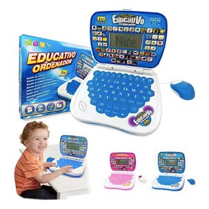 Computador Did&aacute;ctico Interactivo Para Ni&ntilde;os Espa&ntilde;ol-ingles Azul