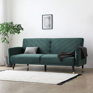 Sofá Cama California Verde Esmeralda 3 Cuerpos