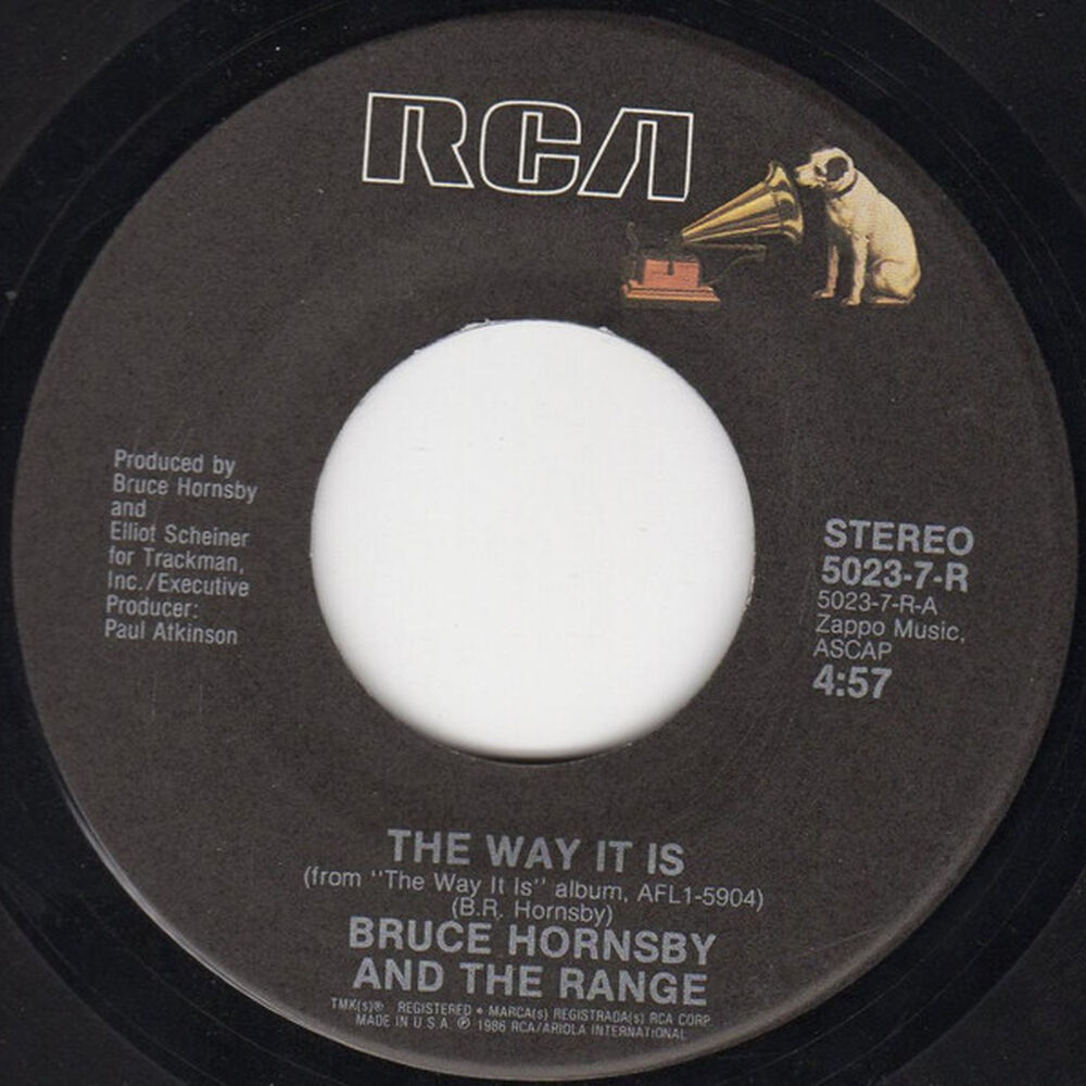 Bruce Hornsby And The Range - The Way It Is | 7" Single Vinilo Usado image number 1.0