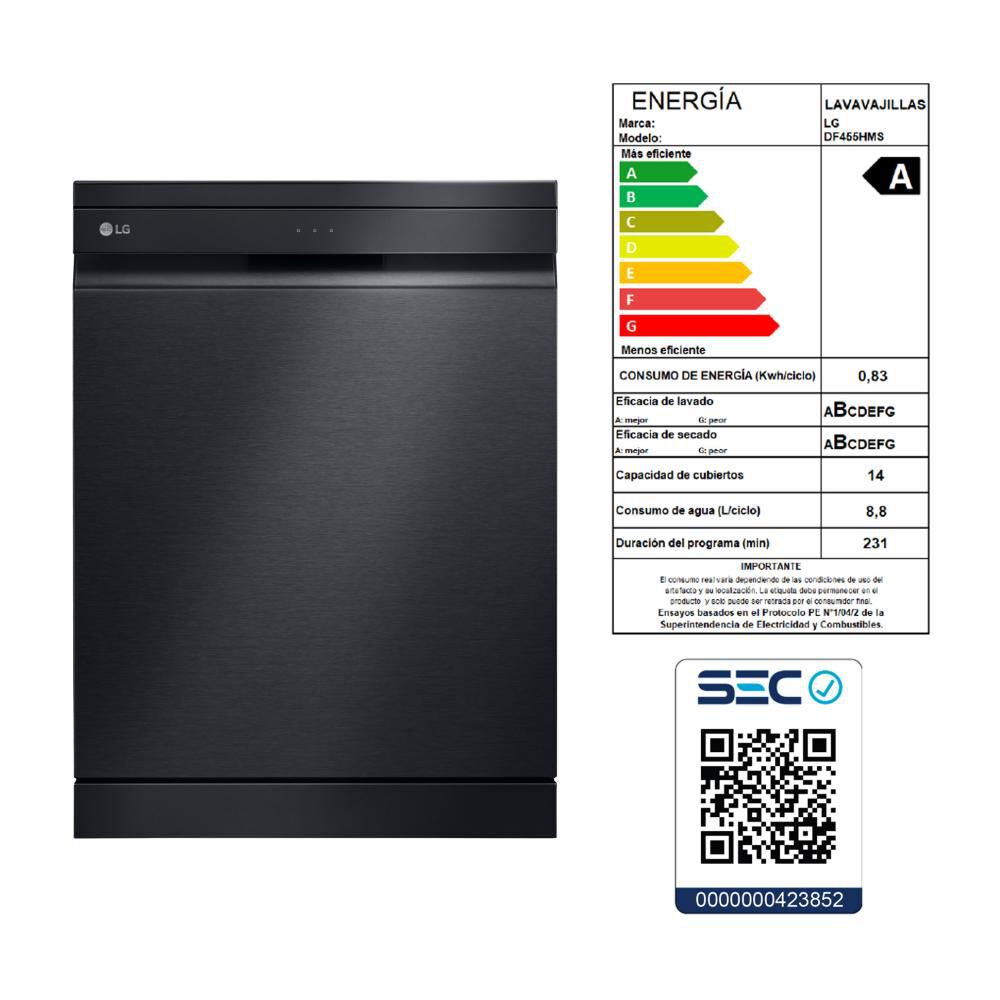 Lavavajilla LG DF455HMS ABMPECL image number 11.0