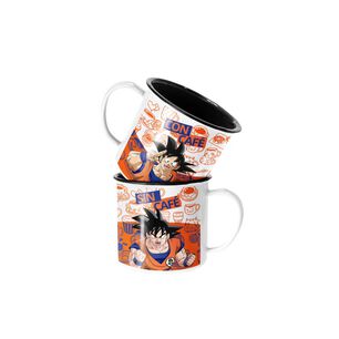 Taza Enlozada Lechera Goku Con Y Sin Cafe Dragon Ball