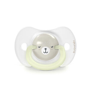 Pack Chupetes Noche Y Dia + Mamadera 270ml Wild Gris 6-18m