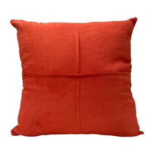 Pack De 02 Fundas De Coj&iacute;n De Semicuero Sint&eacute;tico 50x50 Cm Terracota