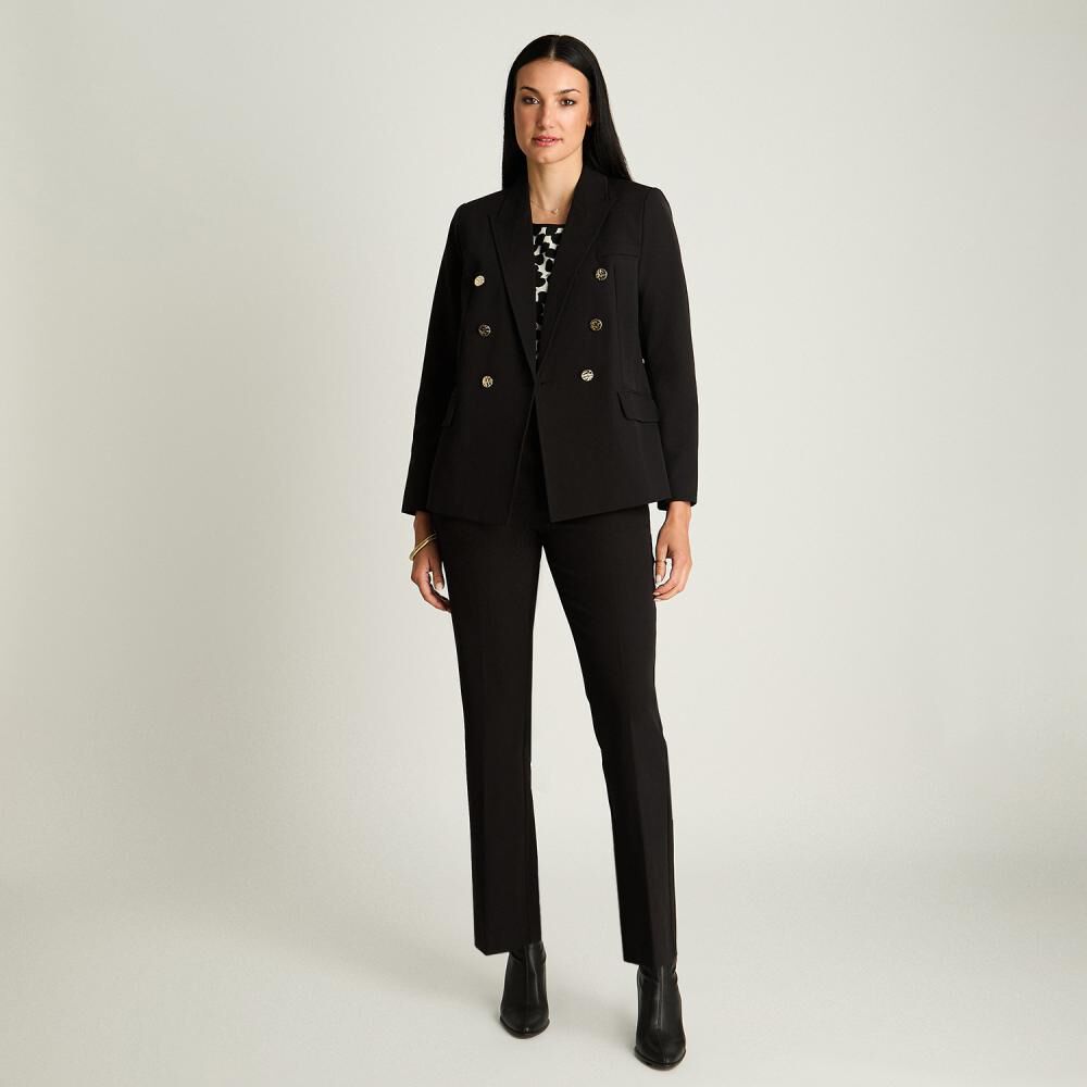 Blazer Cruzado Con Botones Cuello Solapa Mujer Lorenzo Di Pontti image number 1.0