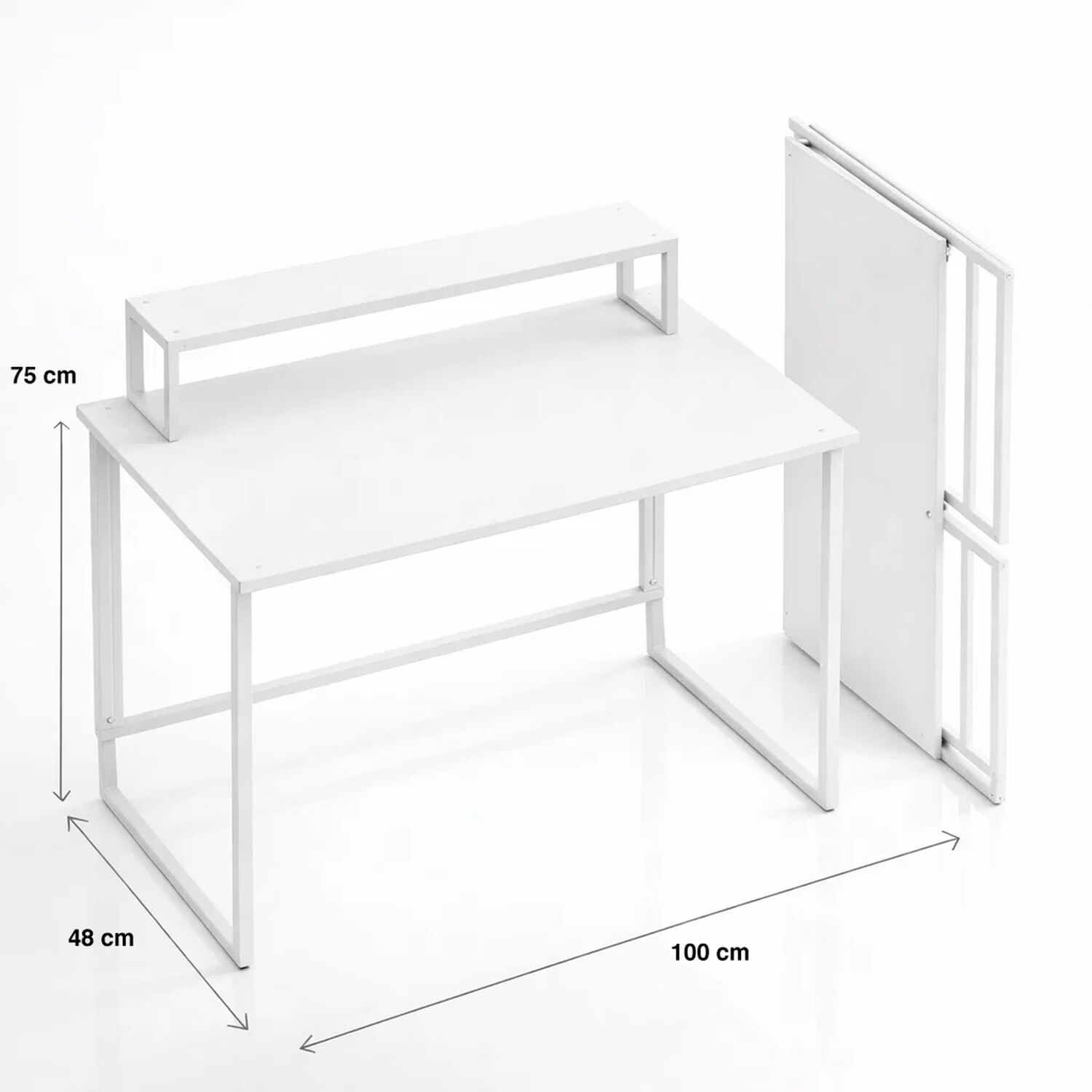 Mesa Escritorio Plegable Breta 100x48x75 image number 3.0