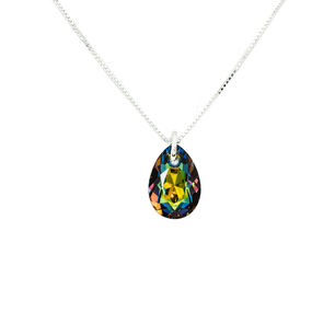 Collar Gota De Luz Con Cristales Genuinos Vitral Medium