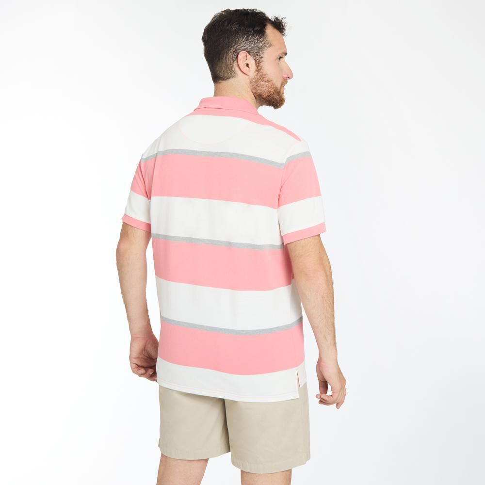Polera Regular Manga Corta Cuello Piqué Hombre Herald image number 3.0