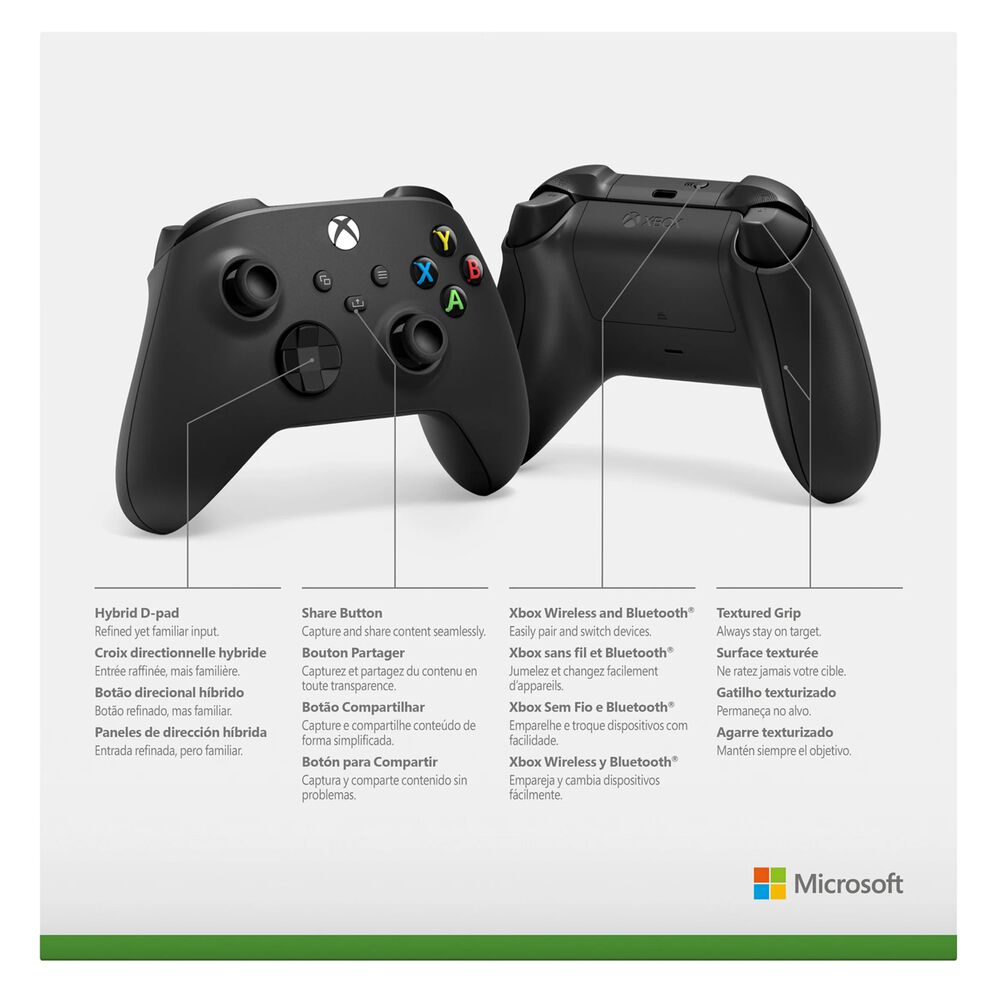 Control Inalámbrico Microsoft Xbox + Cable Usb-c Carbonblack image number 1.0