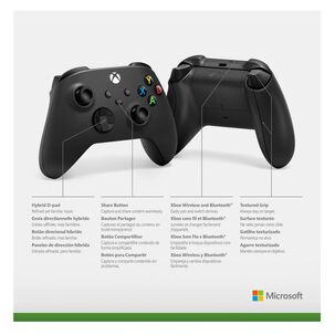 Control Inalámbrico Microsoft Xbox + Cable Usb-c Carbonblack